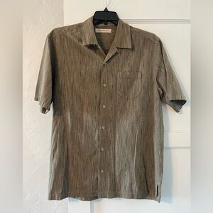 Tommy Bahama silk blend Brown Patterned Casual Shirt